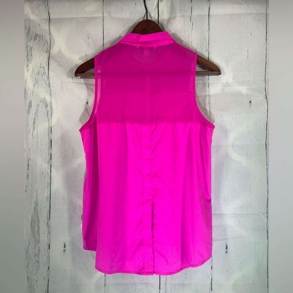 American Eagle Outfitters Sleeveless Tank Womens Button Down Dressy Top Sz S - Picture 2 of 11